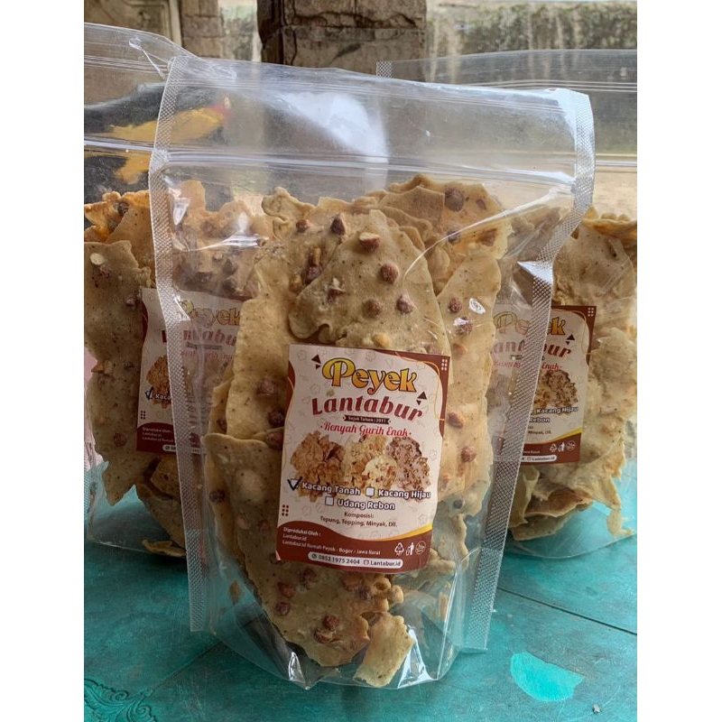 

Peyek LANTABUR_peyek kacang_Peyek kacang tanah_peyek kacang ijo_peyek kacang hijau_peyek teri_peyek rebon_kue lebaran_cemilan_peyek 100 gram
