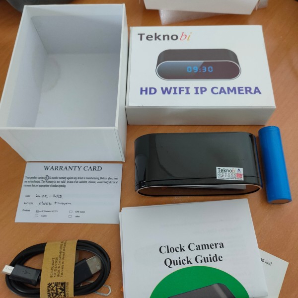 KAMERA PENGINTAI CCTV MINI SPY WIFI WIRELESS IP CAMERA CCTV JAM MEJA 1080P SENSOR GERAK ANDROID JS72