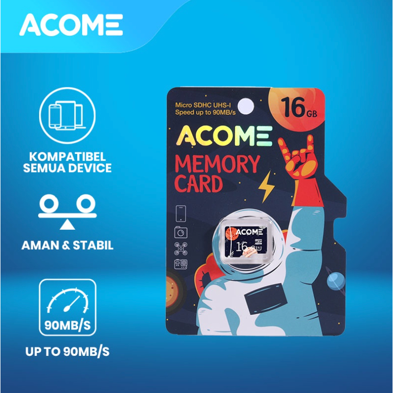 ACOME Micro SD Card 8GB 16GB 32GB High Speed Up To 90MB/S Class 10 Memory Card