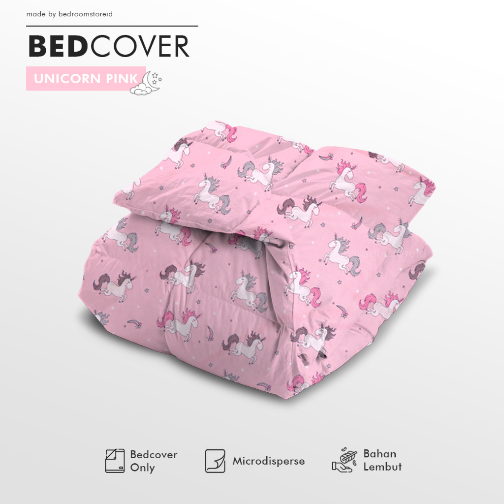 Bedcover only size 120x220 150x220 180x220 200x220 Motif Aesthetic &amp; Karakter