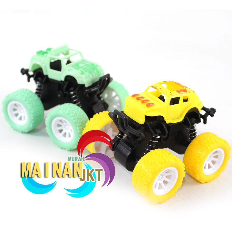 MAINANKEI MAINAN ANAK MURAH MOBIL JEEP STUNT MINI OFFROAD VEHICLE WJ1317 PULLBACK MONSTER TRUCK