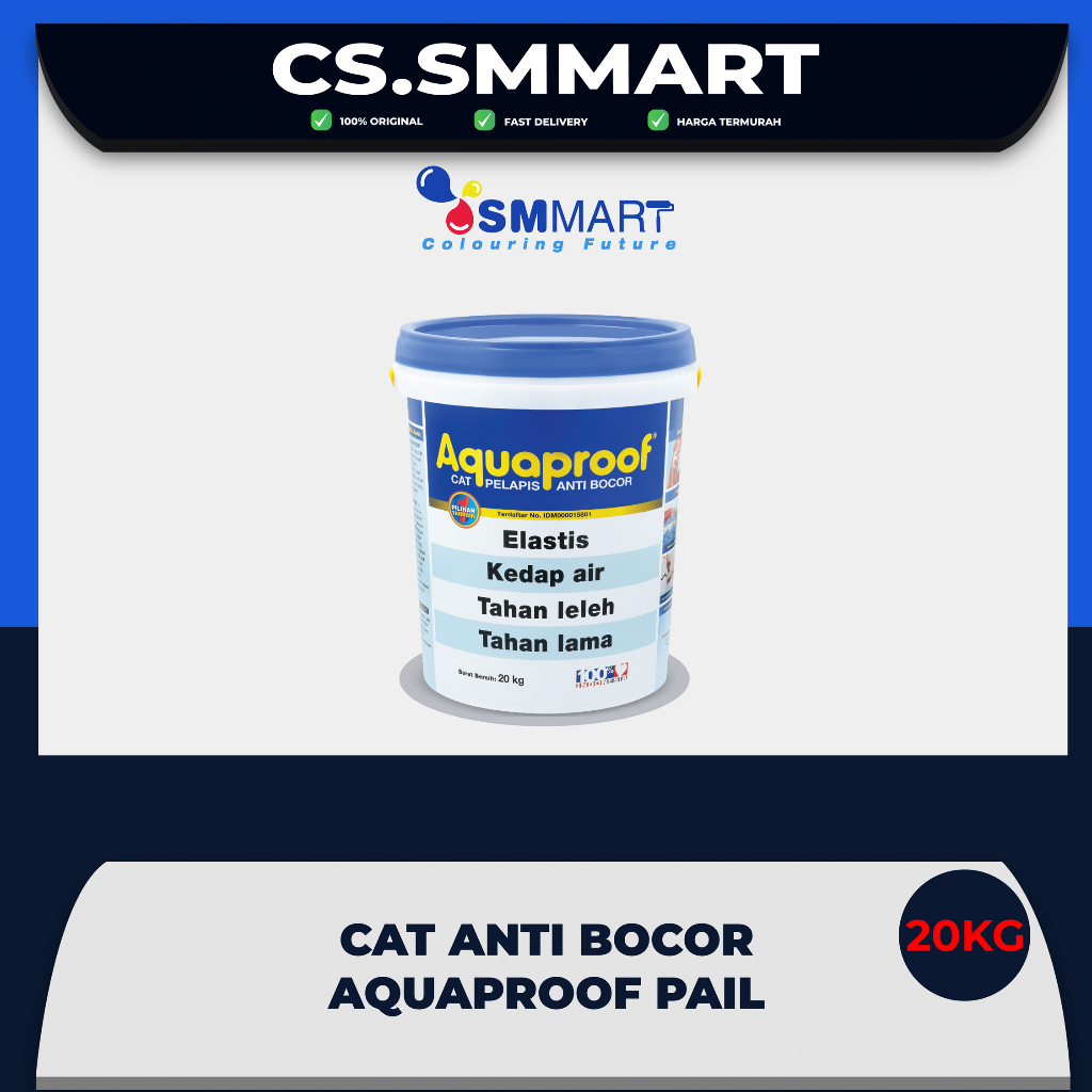 AQUAPROOF CAT PELAPIS ANTI BOCOR 20 KG/ CAT WATERPROOFING / WATERPOOF / AQUA PROOF PAIL