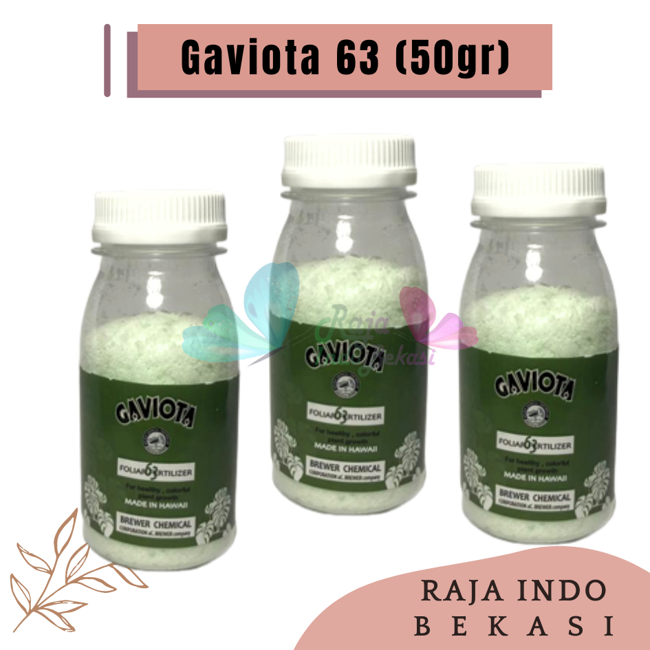 Gaviota 63 100 Gram dan 50 Gram Kemasan Repack untuk Bunga Anggrek - Pupuk Pembungaan Anggrek