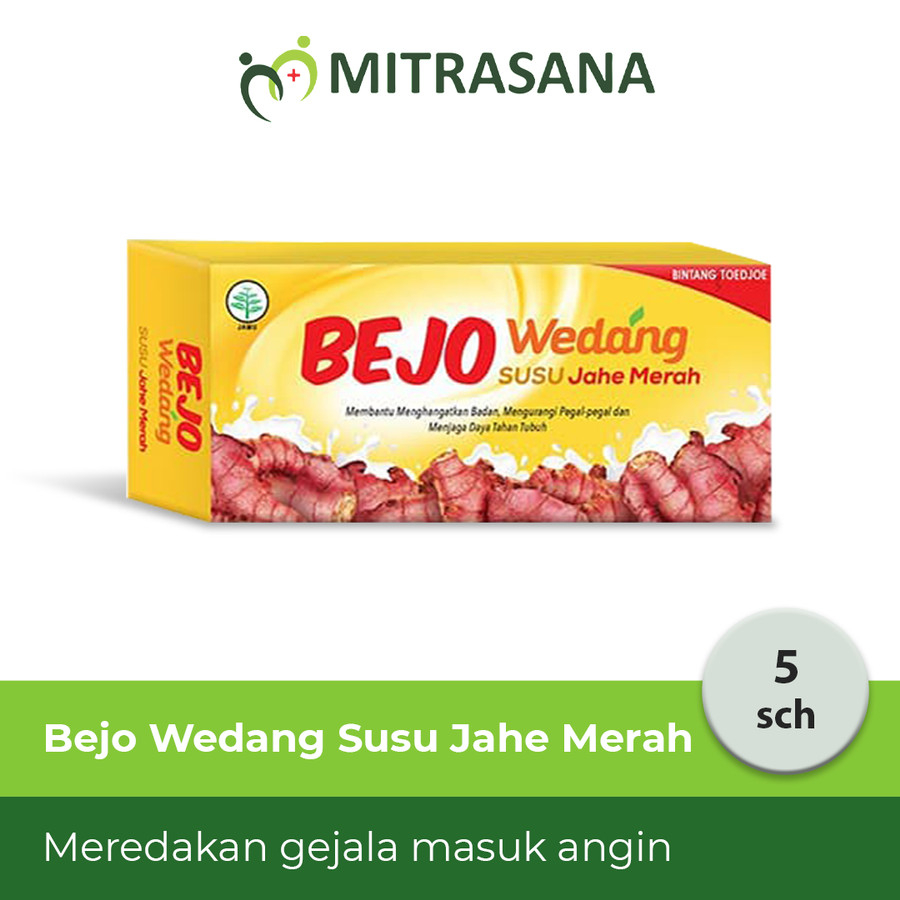 

Bejo Wedang Susu Jahe Merah Isi 5 Sch