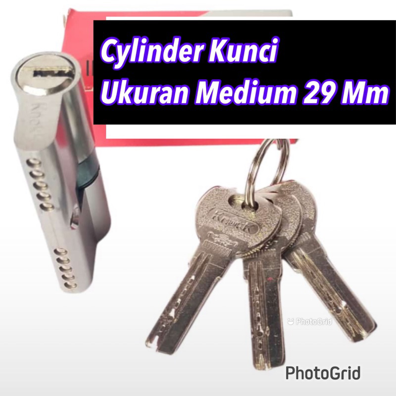 SILINDER KUNCI OINTU UKURAN MEDIUM KECIL 29 MM Cilinder kunci medium kecil 29 mm all merk ank kunci computer murah kunci pintu cilinder ank kunci smua merk computer