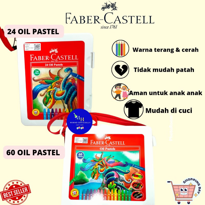

KRAYON FABER CASTELL 60 COLOR / 24 COLOR 1761