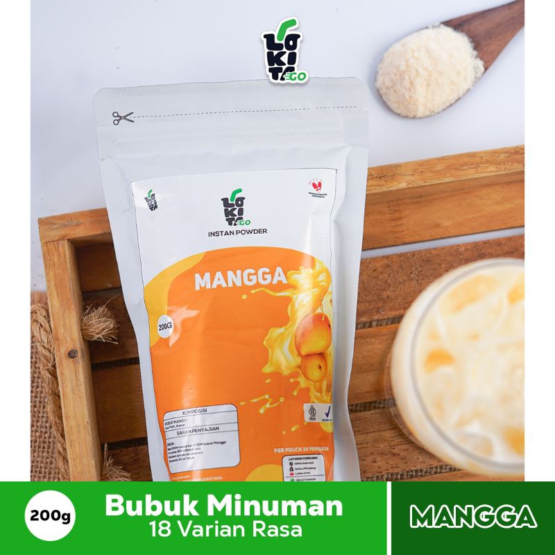 

Lokita Bubuk Minuman MANGGO YOGURT Premium Instant Powder 200g