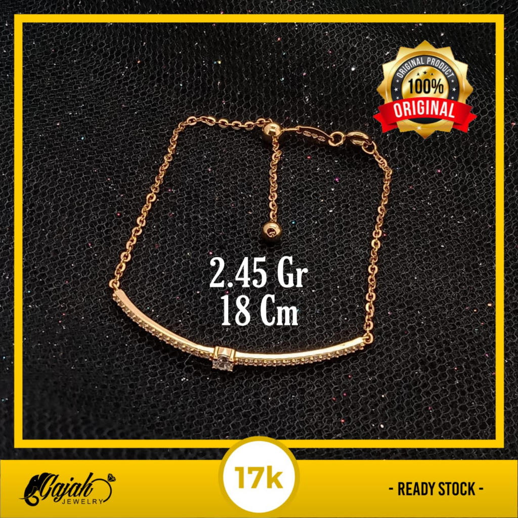 Gelang Emas 17K - 2.45 Gr Kadar 750 - 4704