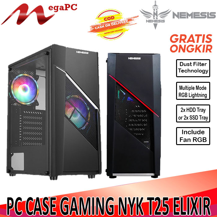 PC CASE GAMING / Cassing T25 ELIXIR NYK Nemesis Baru