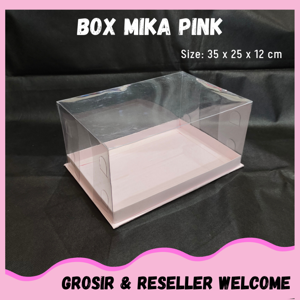 

Box Cupcake isi 12 PINK 35 x25x12 Kotak Mika Donat Dus Kue Kardus Tebal