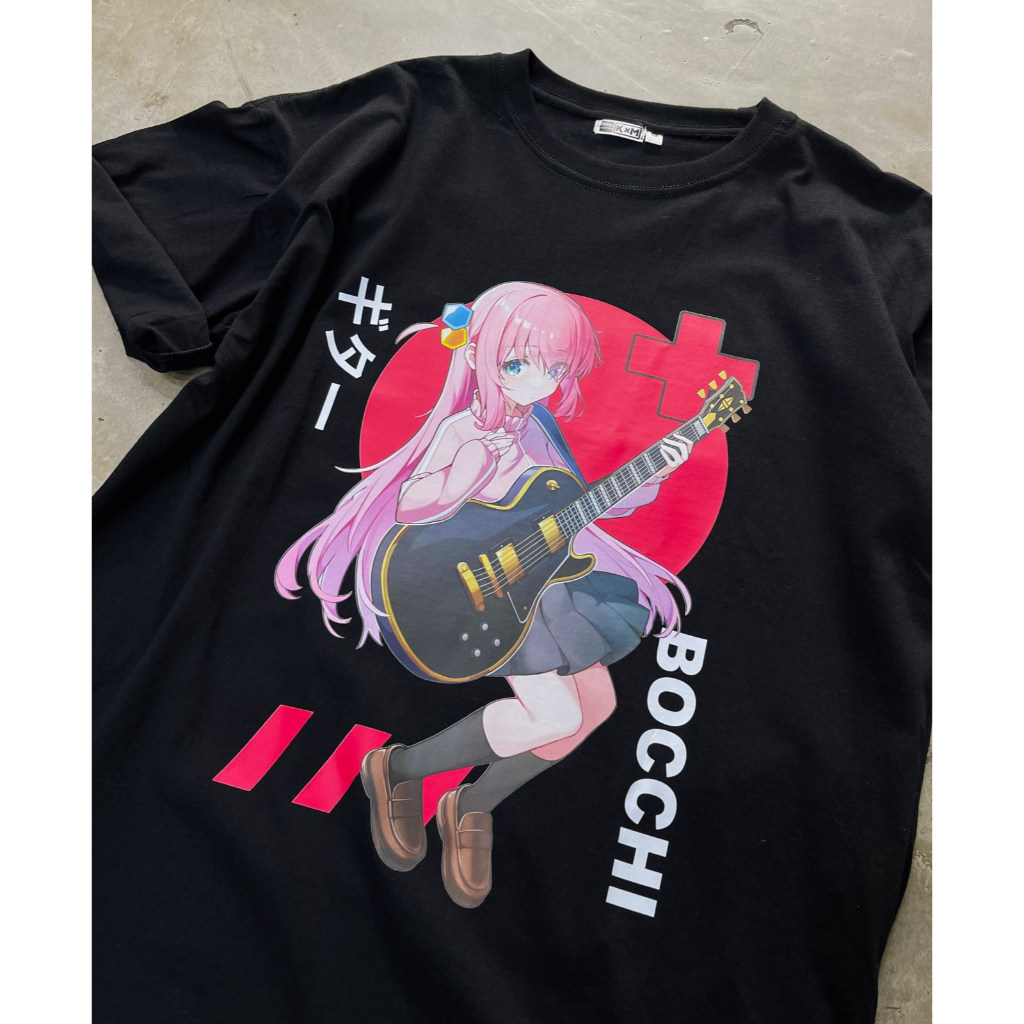 Tshirt Bocchi Guitar Kessoku Band Anime Manga Bocchi the Rock! Hitori Gotoh