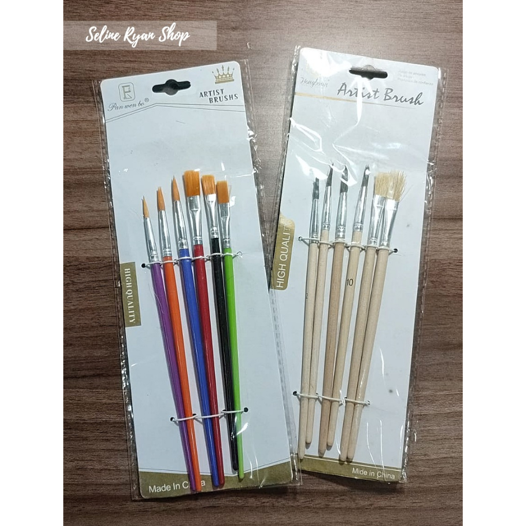 

1 SET 6 PCS Kuas Lukis / Kuas Gambar Set