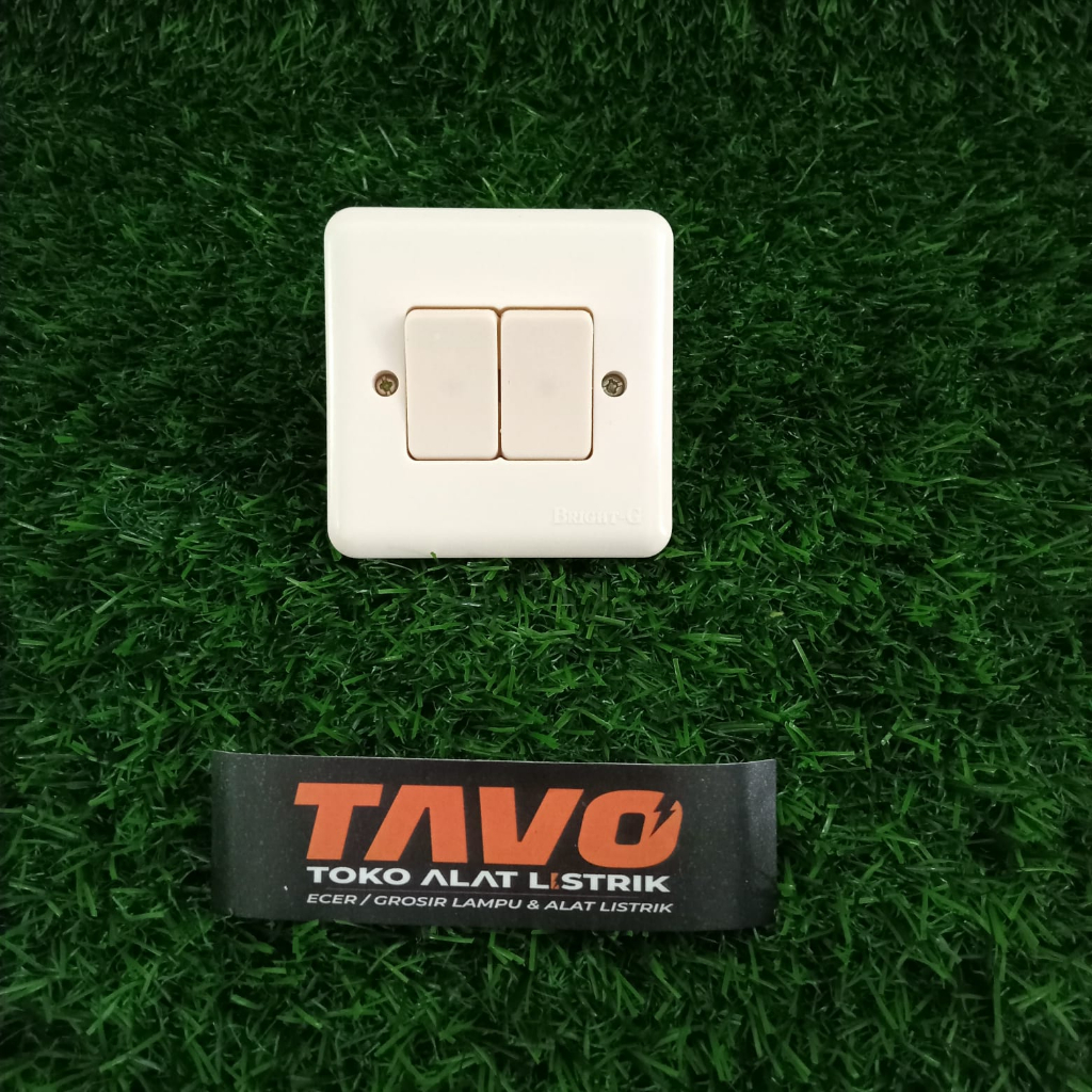 Saklar Bright-G Double Saklar Seri Bright-G IB Inbow Ditanam - 802