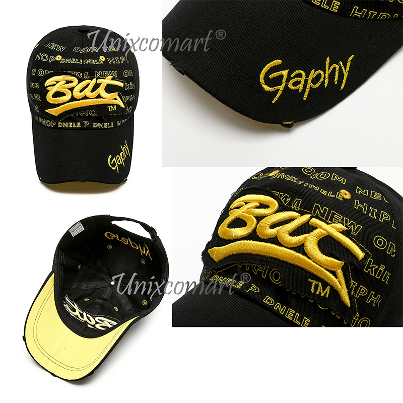 Topi Baseball BAT GAPHY Hat Cap Casual Sport Distro Vintage Dewasa