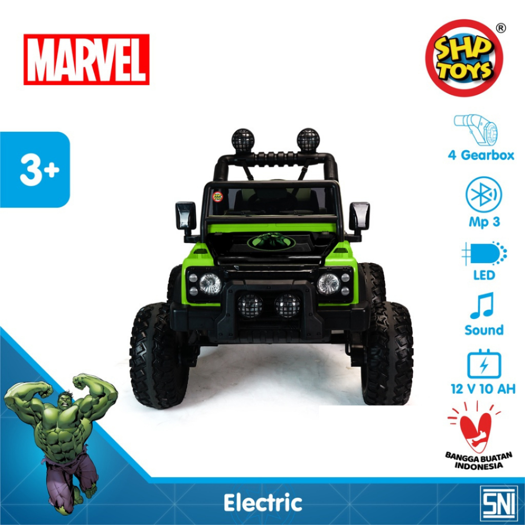 SHP Toys Mainan Mobil Aki Jeep Volta 5023 Rocky Monster Hulk