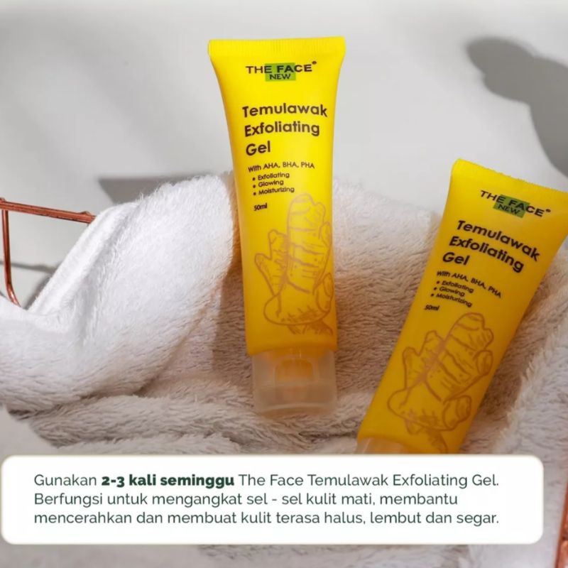 The Face Exfoliating Gel 50ml AHA BHA PHA Mengangkat Sel Kulit Mati