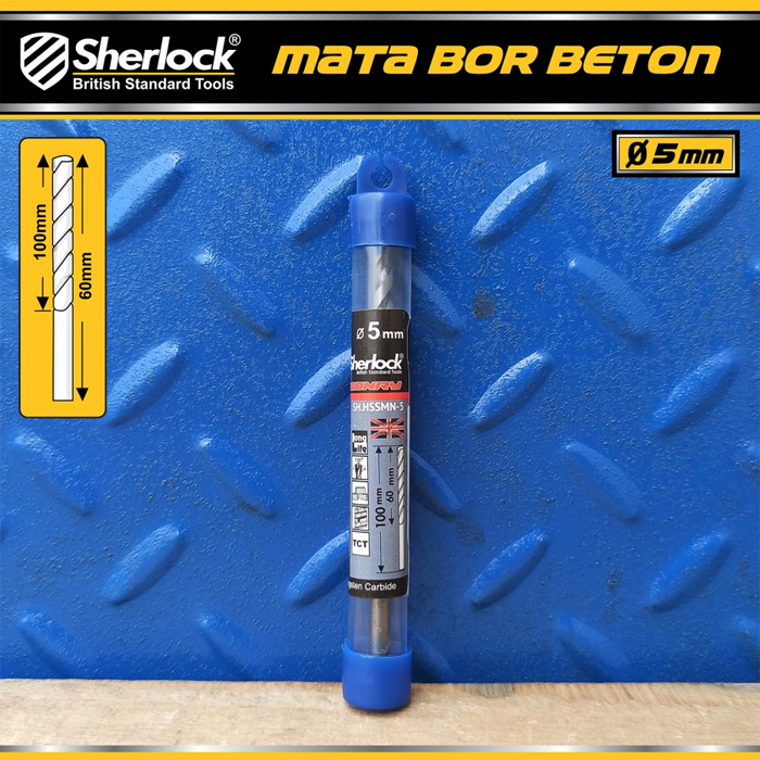 Mata Bor Beton TCT 5 mm / Sherlock (Mata terbuat dari Tungsten Carbide Tips