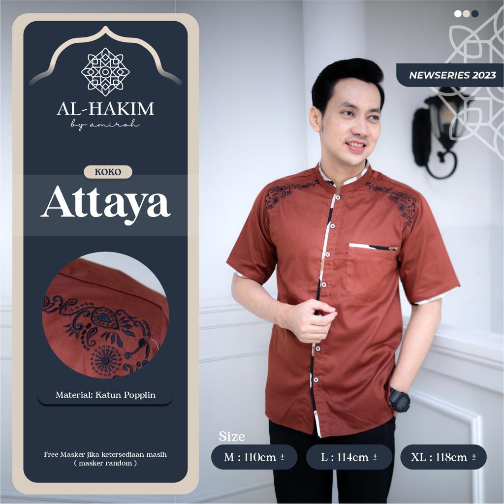 BAJU KOKO DEWASA LENGAN PENDEK BAJU KOKO PRIA LENGAN PENDEK PAKAIAN MUSLIM PRIA FASHION MUSLIM AL-HAKIM