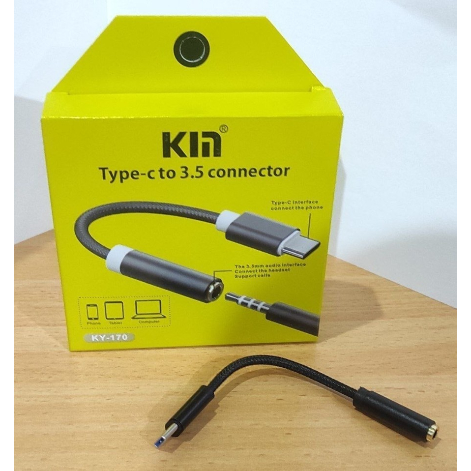 CABLE OTG TYPE-C TO AUDIO FEMALE KY170 CONVERTER AUDIO KIN