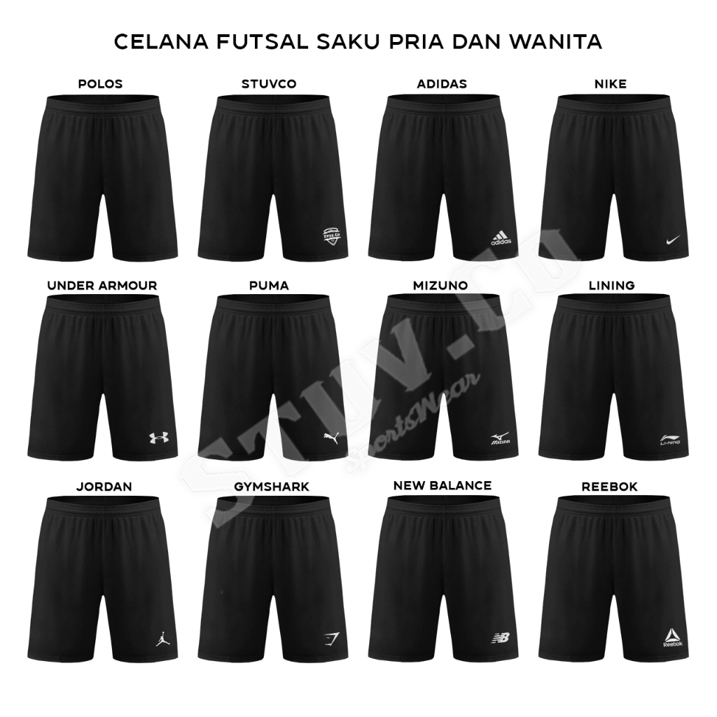 PAKET 2IN1 CELANA FUTSAL SAKU DAN LEGGING BASELAYER PANJANG OLAHRAGA PRIA WANITA