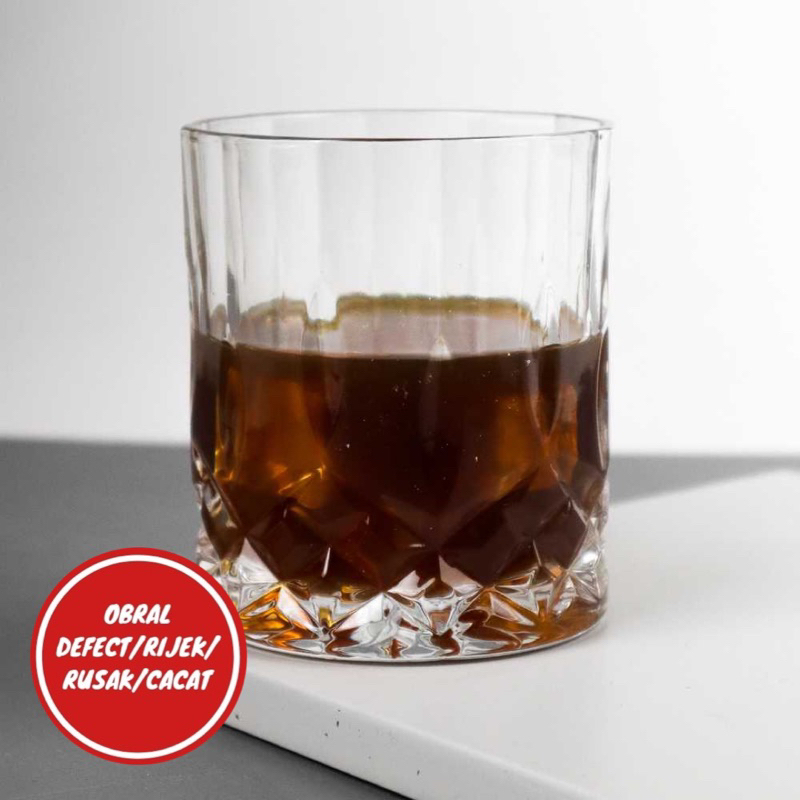 [OBRAL RIJEK] Gelas Cangkir Whisky Wine Glass Cup Sloki 300ML - YJ104