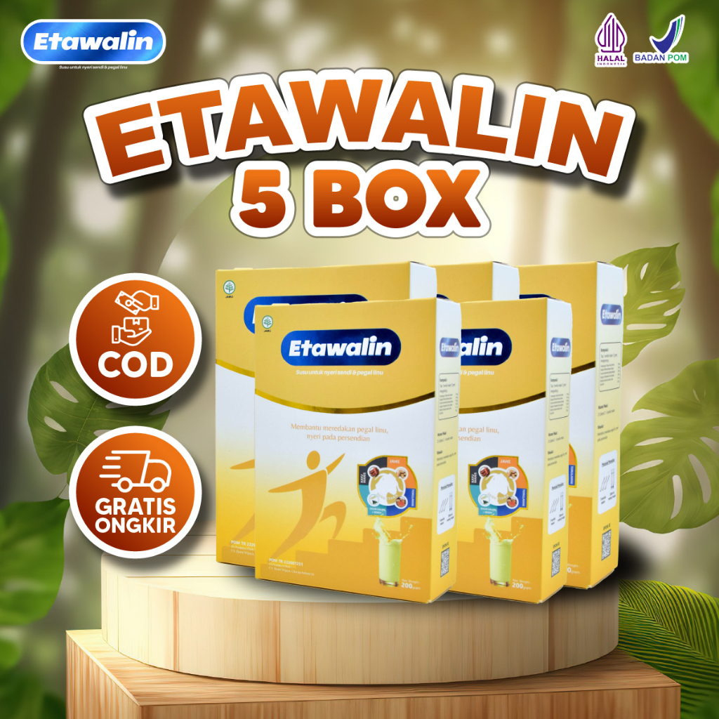 

Etawalin Original Bantu Atasi Masalah Tulang Sendi 5 Box Isi 200gr