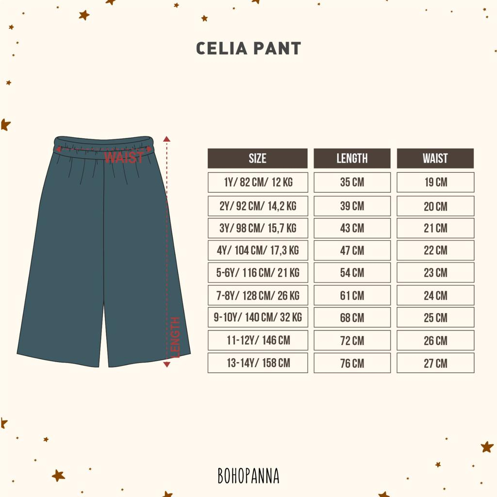 BOHOPANNA CELIA PANTS - CELANA PENDEK ANAK 1-13 TAHUN