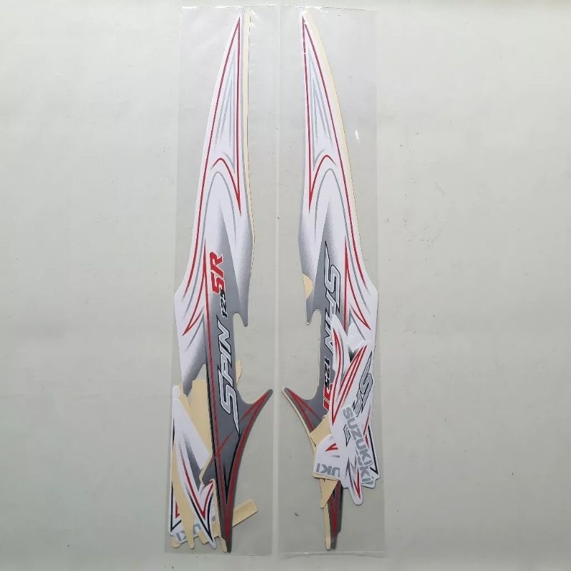 STIKER STRIPING SUZUKI SPIN 125 SR PUTIH