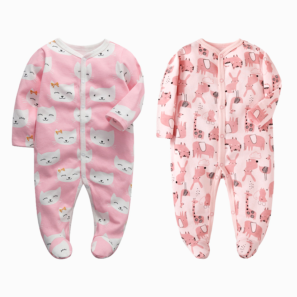 2Set Sleepsuit bayi tutup kaki baby /jumsuit bayi kaki tutup/jumper bayi panjang