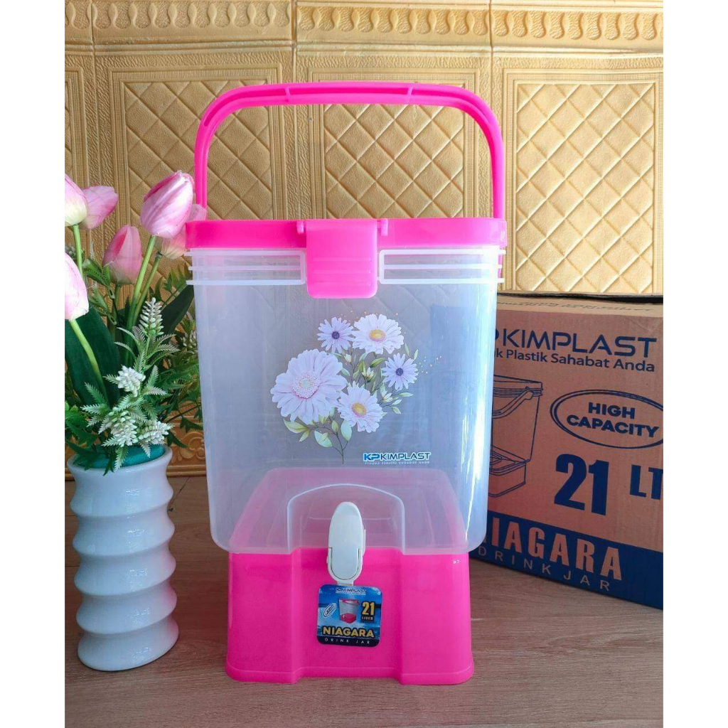 KIMPLAT NIAGARA DRINK JAR/ disepenser tempat penyimpanan air minum 21 L