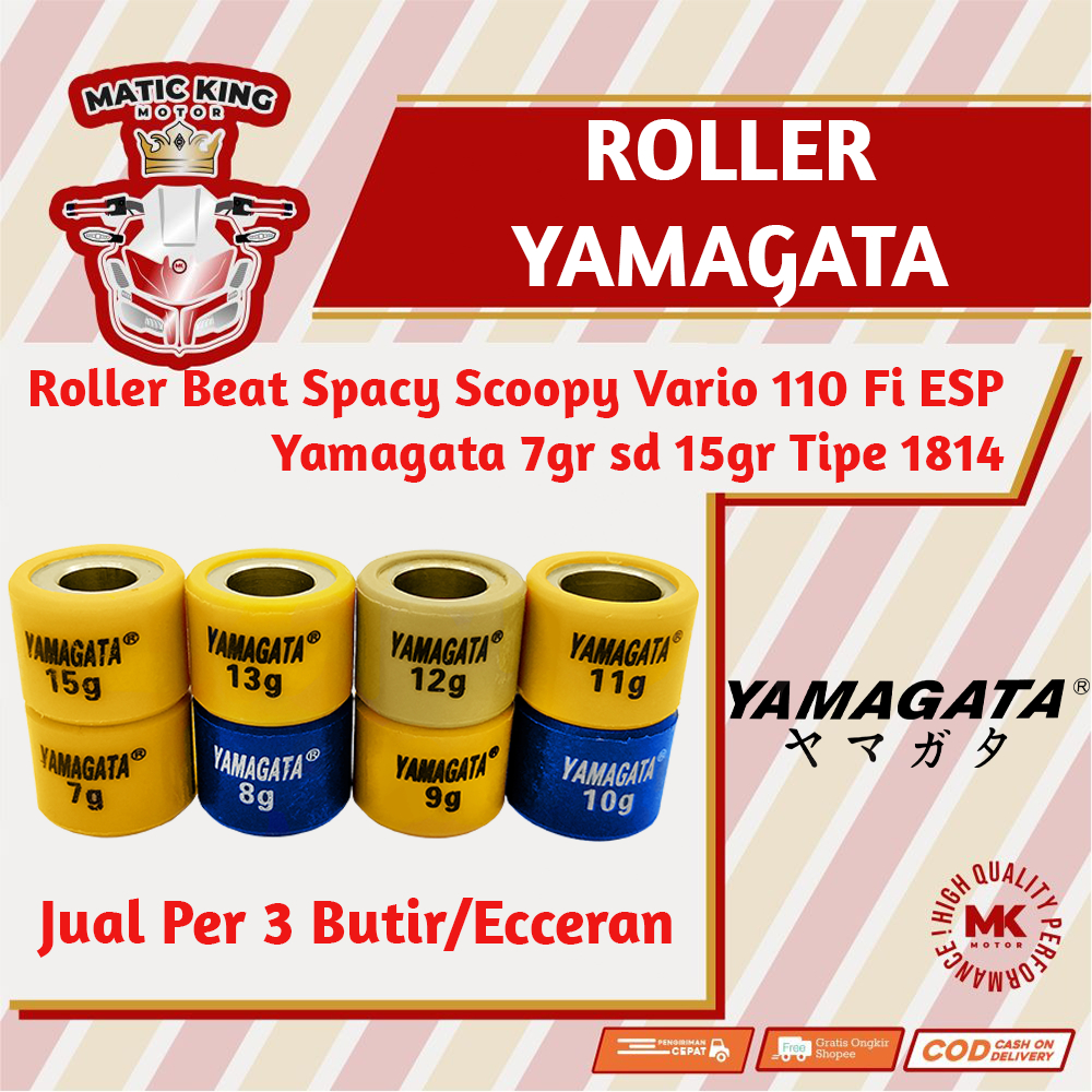 Roller Beat Fi ESP Vario110 Fi Spacy Fi Scoopy Fi Racing Yamagata jual satuan  (1 pc)