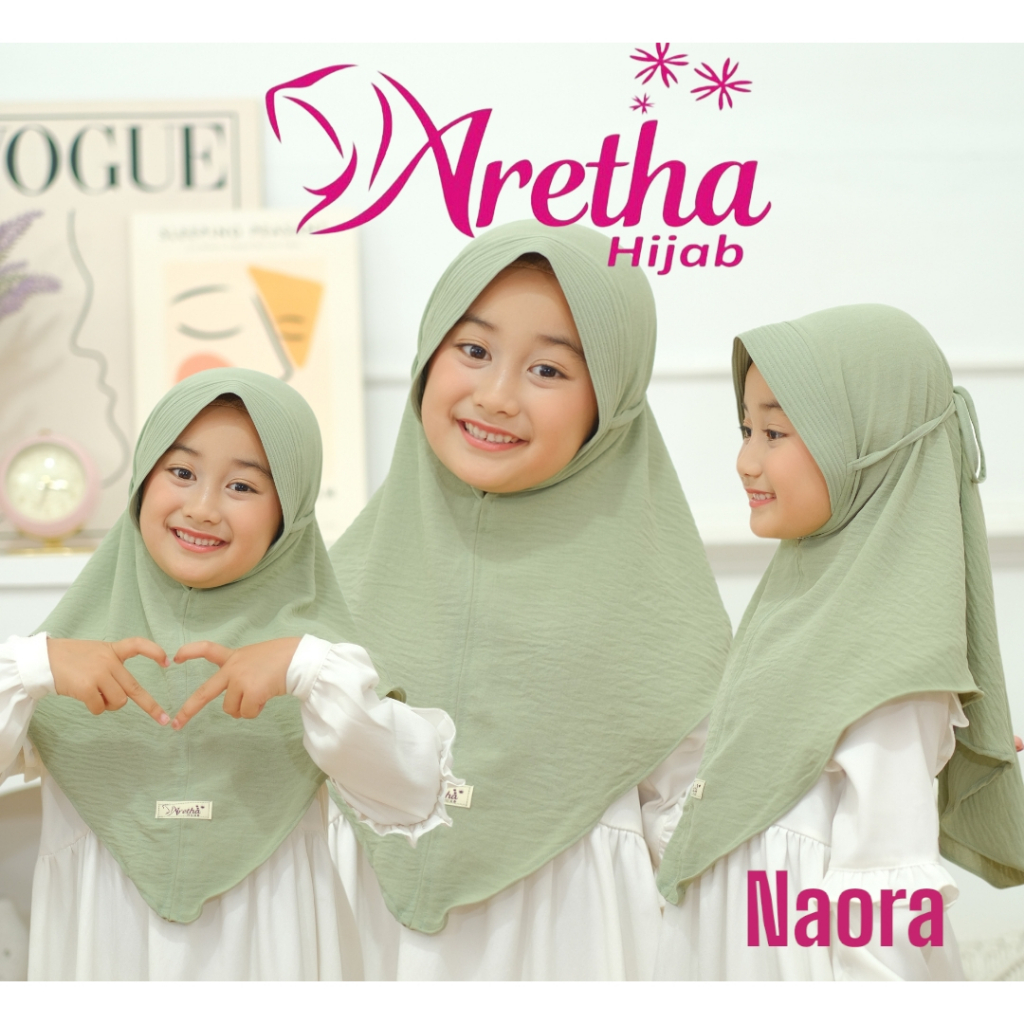 HIJAB INSTAN CRINKLE NAORA / NAURA ORI ARETHA HIJAB