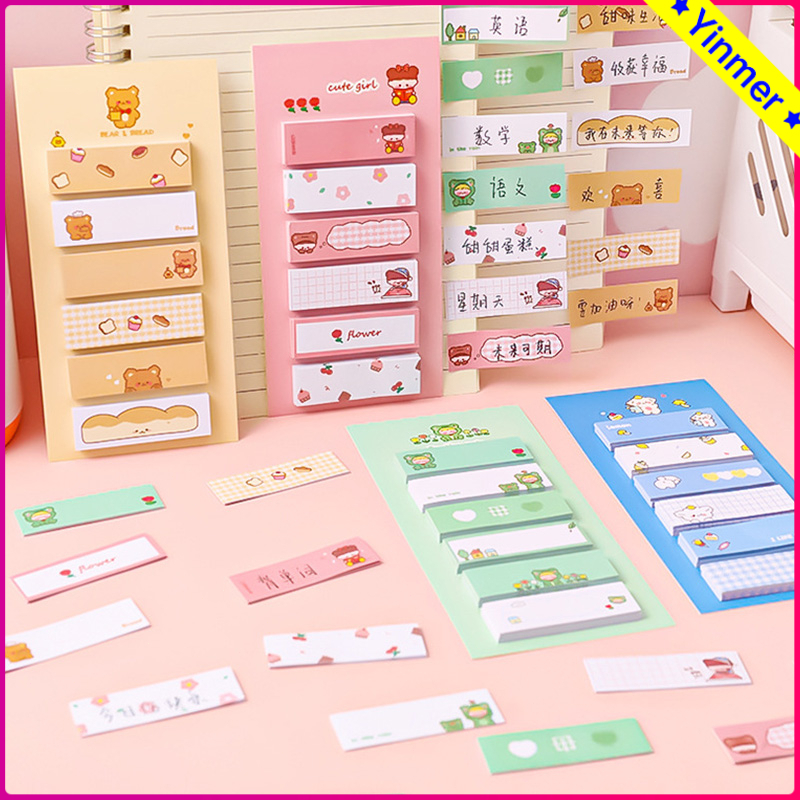 

COD✨Sticky Notes 6 Baris kartun Lucu 120 Sheets Office Note Gadis Menempel Pada Indeks Siswa Dengan Petunjuk Kreatif Aesthetic Untuk Alat Tulis -Yinmer
