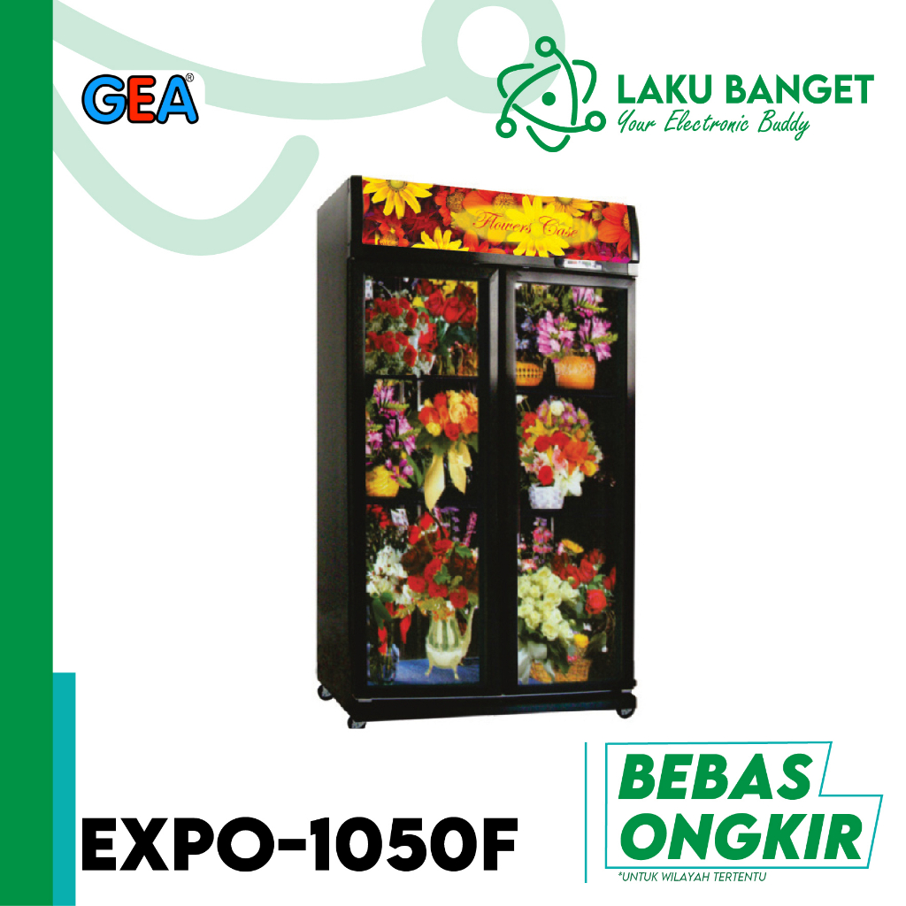 GEA Flower Showcase 2 Doors EXPO-1050F / Showcase 2 Pintu Khusus Bunga GEA EXPO 1050F