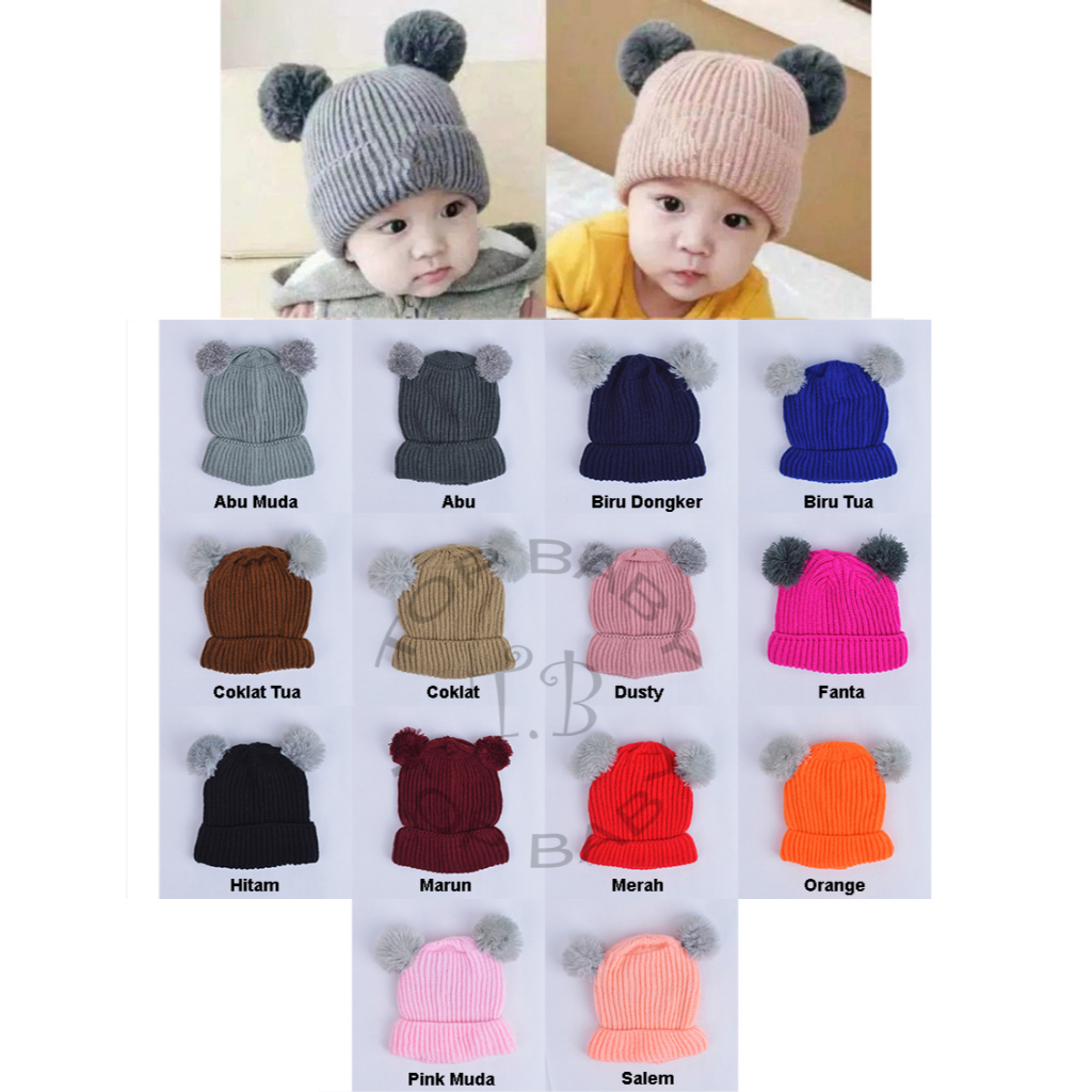 Topi Bayi Pompom 4633