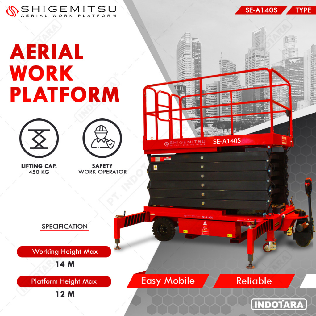 Tangga Elektrik - AUXILARY DRIVE SCISSOR LIFT SE-A140S DC