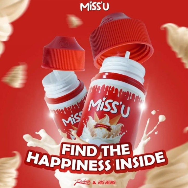 MISS'U MISSU VANILLA ICE CREAM LIQUID 60ML BY RENATA