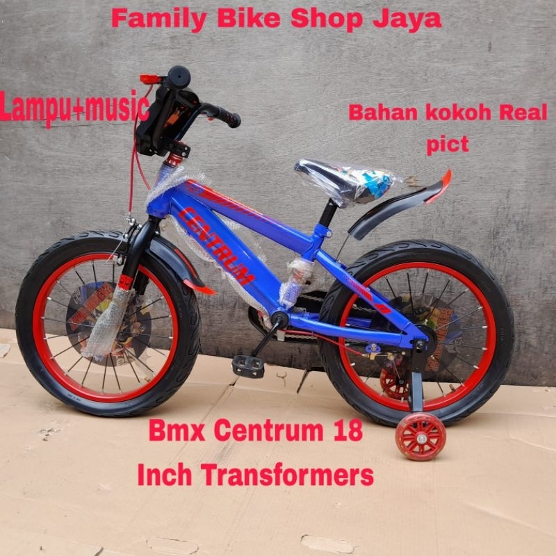 Sepeda Anak Bmx Centrum 18 Inch Transformers musik