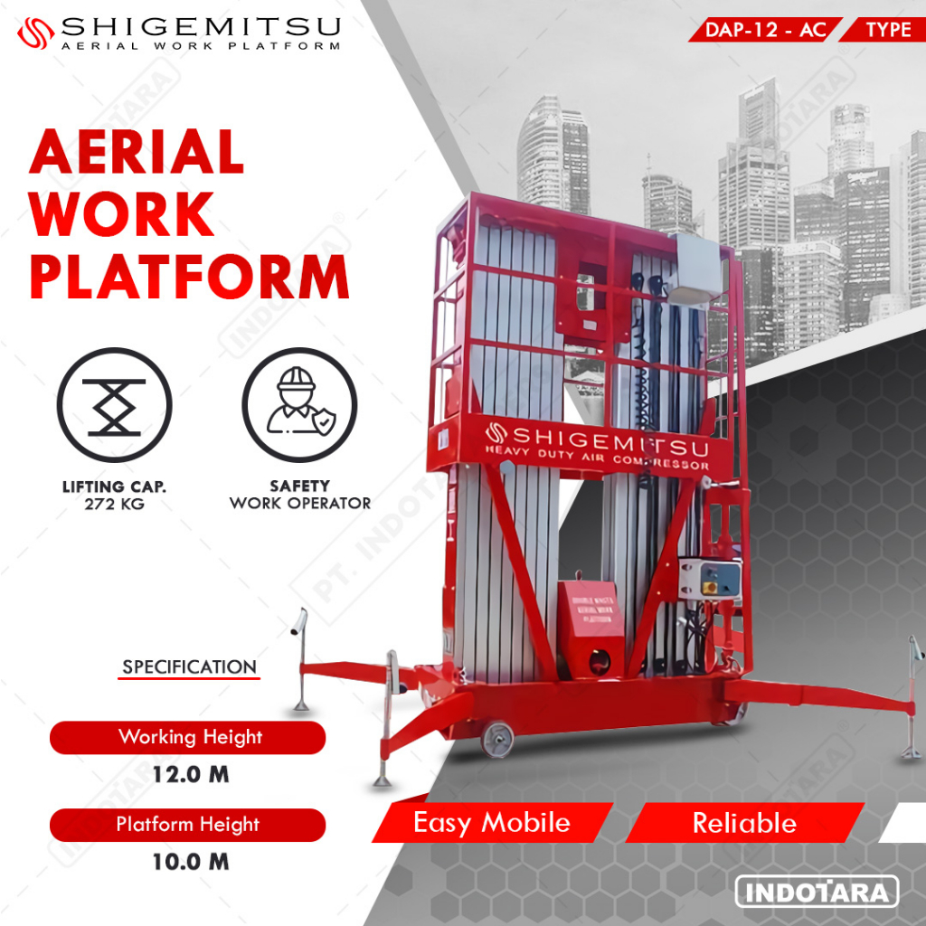 Tangga Elektrik - Double Masts Aerial Work Platform DAP12 AC