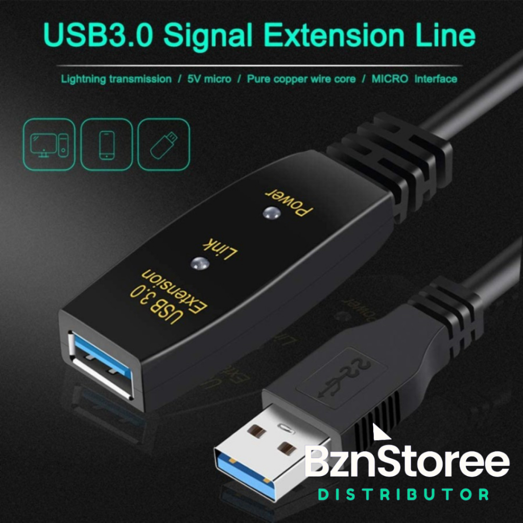 KABEL USB 3.0 ACTIVE EXTENDER WITH CHIPSET EXTENSION /Kabel USB 3.0 Active Extension 10 meter /Kabel