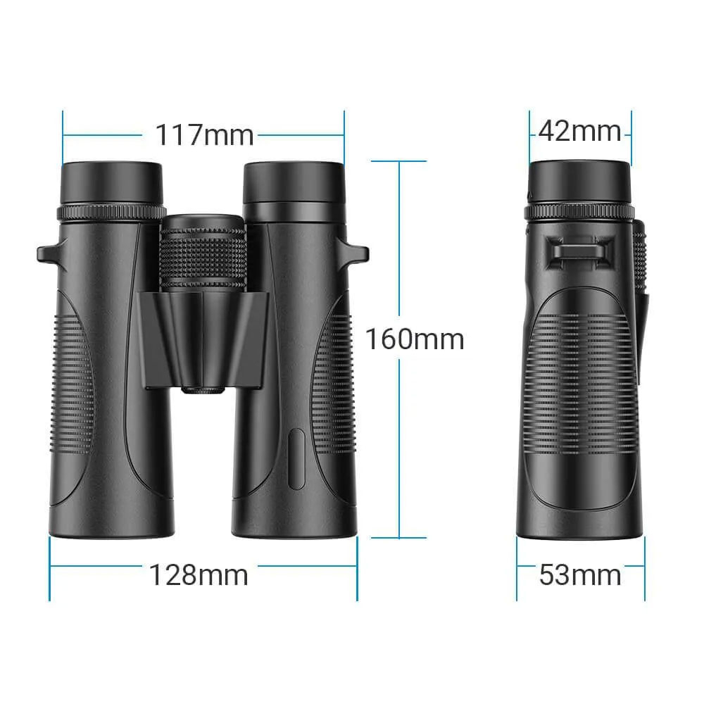 APEXEL Teropong Binoculars Powerful Waterproof - APS-RB10X42W - Black