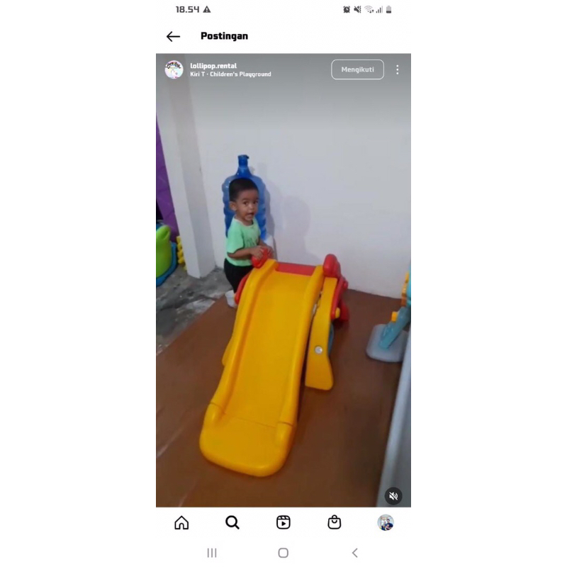 Preloved Paso mini slide 3in1 Perosotan murah Seluncuran anak