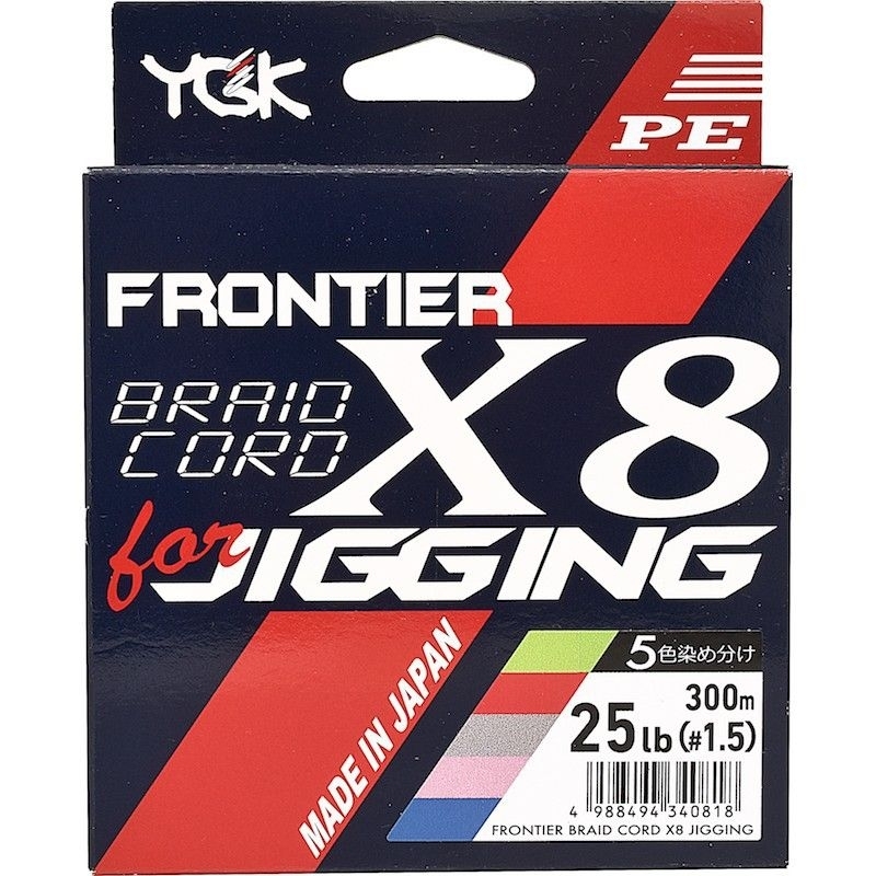 Senar PE YGK FRONTIER BRAID CORD X8 FOR JIGGING