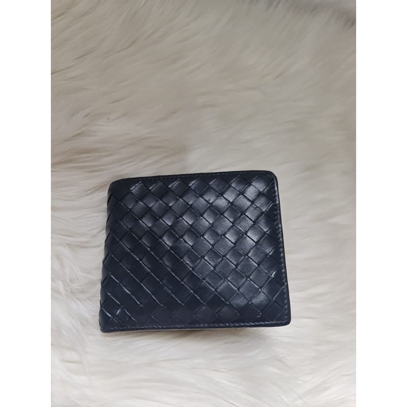 Bottega Veneta Dompet Kulit Navy ORIGINAL preloved