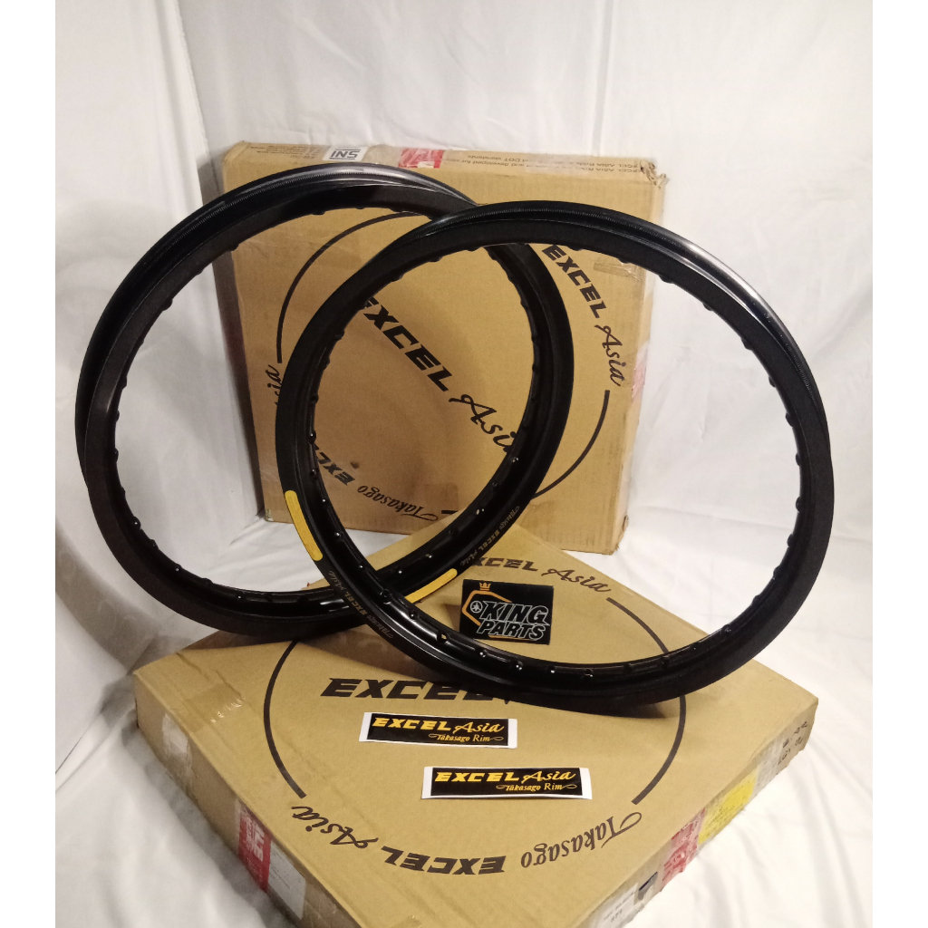 VELG TAKASAGO EXCEL ASIA RING 18 RX KING HITAM 18-185 / 18-160  VELG TAKSAGO EXCEL ASIA UKURAN HITAM