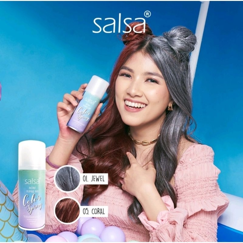 SALSA Instant Mermaid Hair Color Spray - Semir Rambut Temporary | Pewarna Rambut