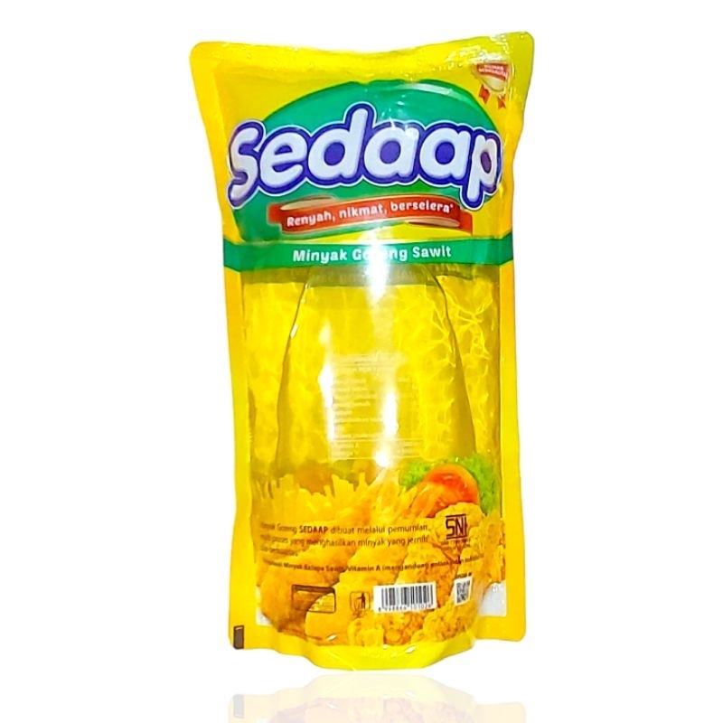 

SEDAAP MINYAK GORENG POUCH 1 LITER Sedap Minyak Goreng Sedap 1 L