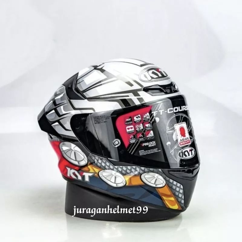 Helm full face KYT TT course Thor
