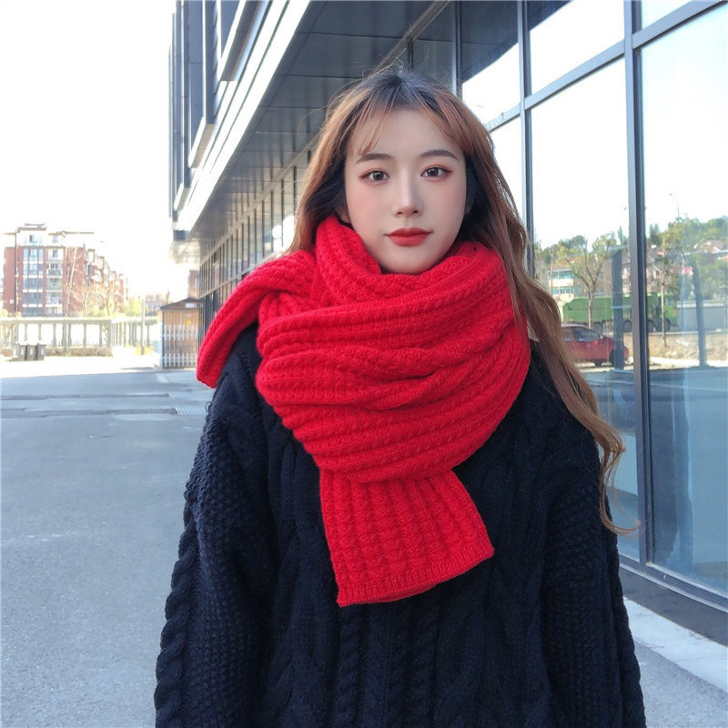 IMPORT MOLLAD Scarf Long New Infinity Wool Warm Ring Syal rajut Wool Winter Musim Dingin Korea Handmade