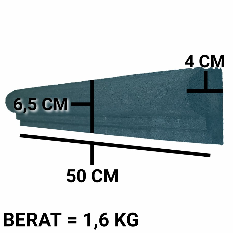 Lis/batu alam/Lis profil/Lis plafon/Lis dinding/lis B-6 panjang 50 cm